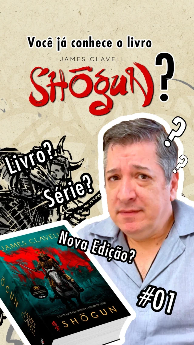 Você já conhece Shōgun - A Gloriosa Saga do Japão? O livro que inspirou a série de sucesso do Disney+ ganhará uma nova edição no Brasil, super especial, com extras e ilustrações exclusivas da edição brasileira pela JBC!Neste primeiro vídeo de uma série especial sobre o clássico, @real.marcelonaranjo conta tudo sobre o livro, a série, a nova edição e tudo mais!!Acompanhe nossa série de vídeos curtos sobre Shōgun! Aproveite a pré-venda para reservar com desconto - formato digital e físico!#shogun #mangsjbc #livrosjbc #jbc #Shōgun #disney #torunaga #blackthorne #epico #samurai #xogum